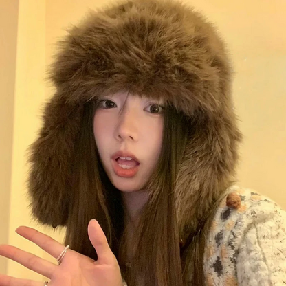 Faux Fur Trapper Hat