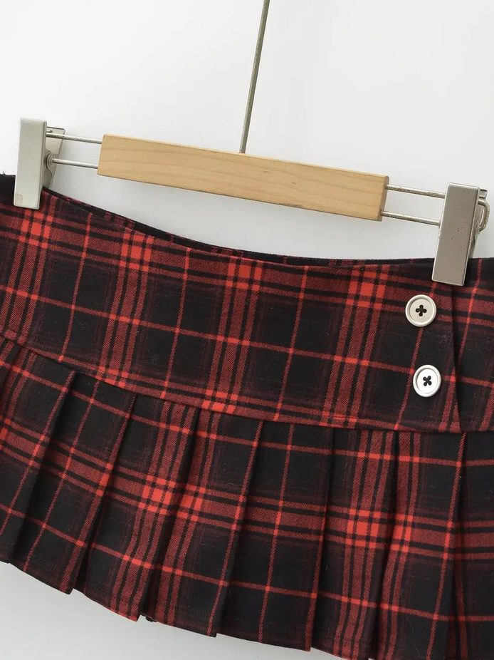 Plaid Mini Skirt