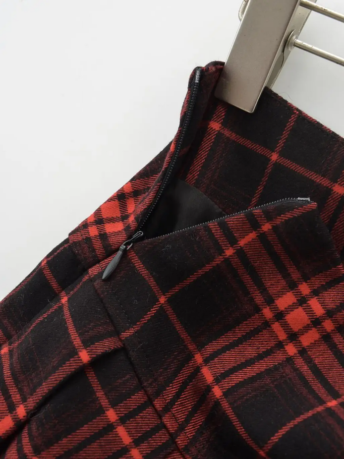 Plaid Mini Skirt