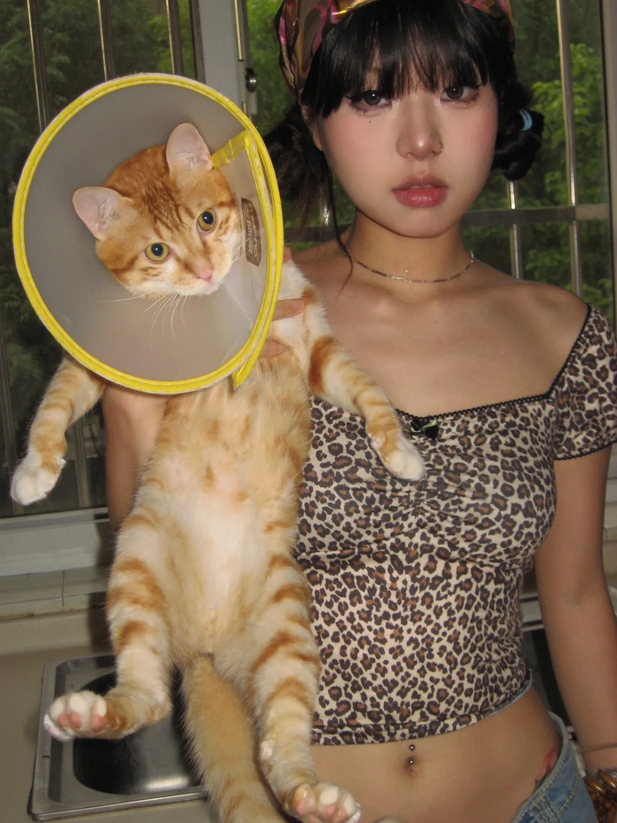 Y2K Leopard Print Crop Top