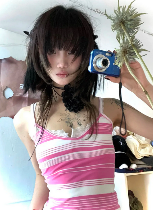 Y2K Striped Camisole
