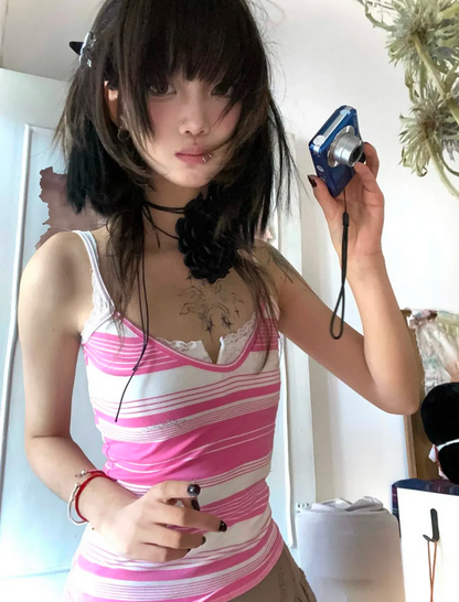 Y2K Striped Camisole