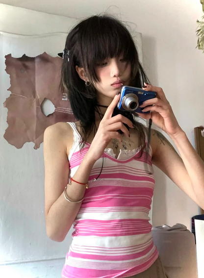 Y2K Striped Camisole