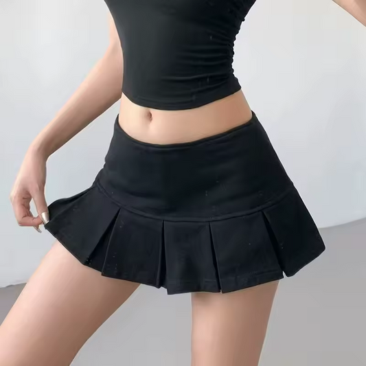 Pleated Mini Skirt