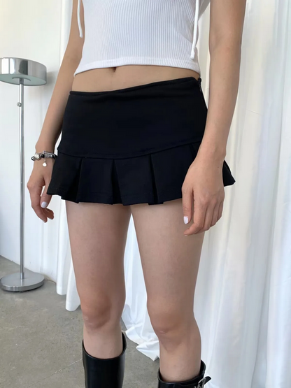 Pleated Mini Skirt