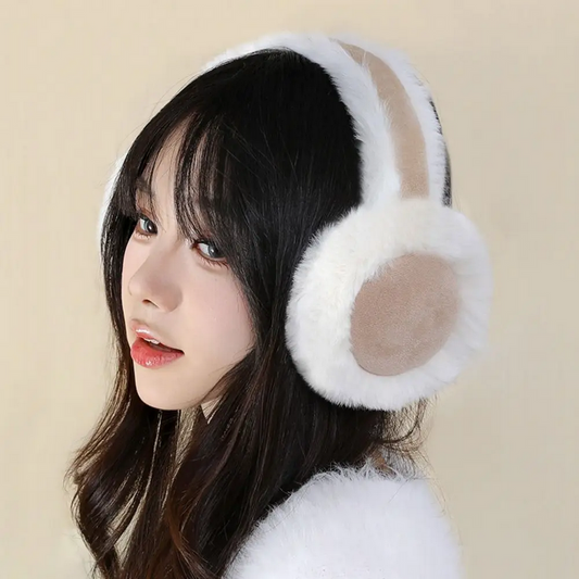 Two-Tone Faux Fur Earmuffs