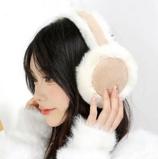 Two-Tone Faux Fur Earmuffs