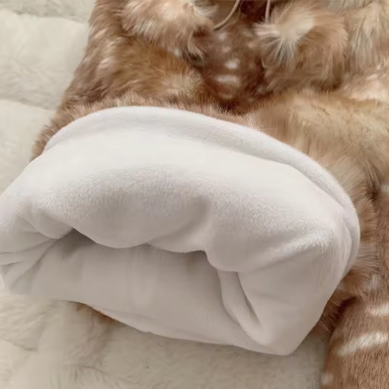 Fawn Pom-Pom Leg Warmers