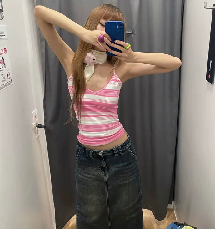 Y2K Striped Camisole