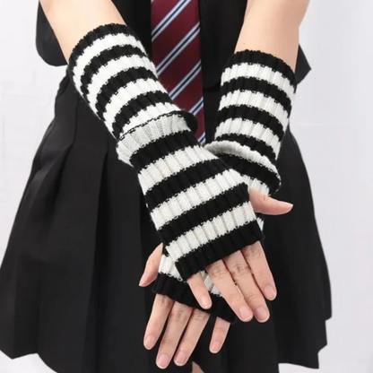 Grunge Striped Arm Sleeves