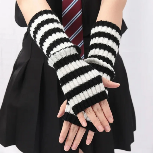 Grunge Striped Arm Sleeves
