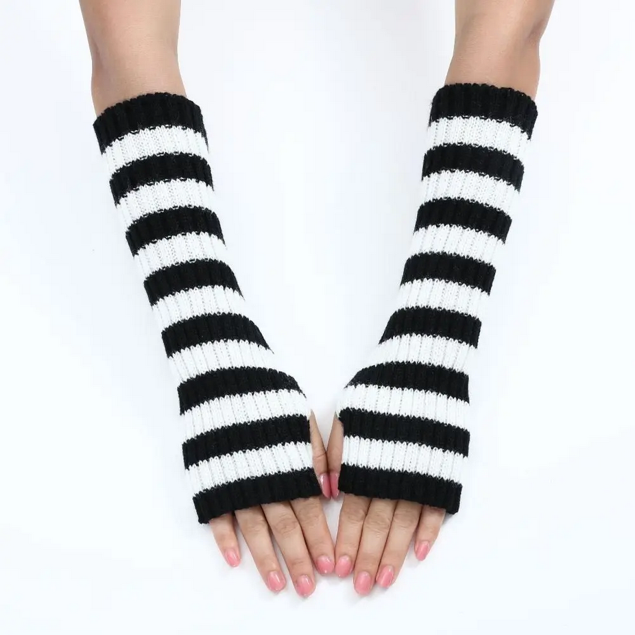 Grunge Striped Arm Sleeves